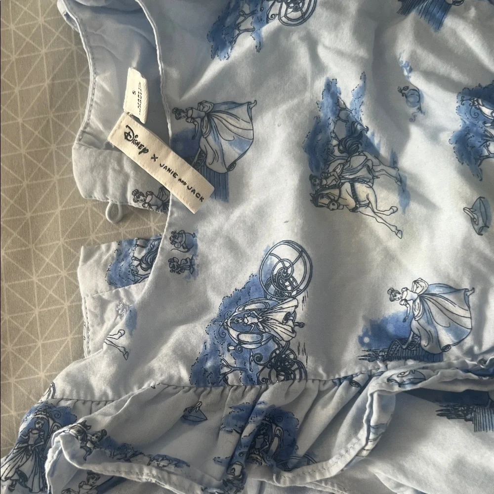 Janie and Jack Blue Ruffle Kids Dress